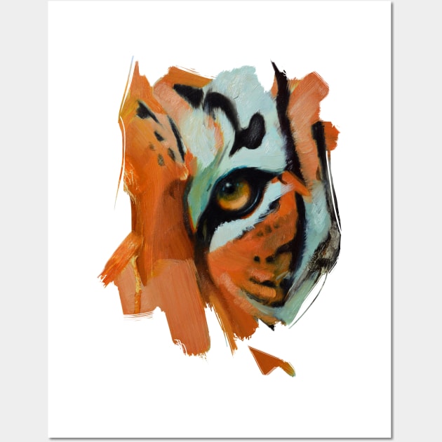 Eye of the Tiger Wall Art by morse_illustration